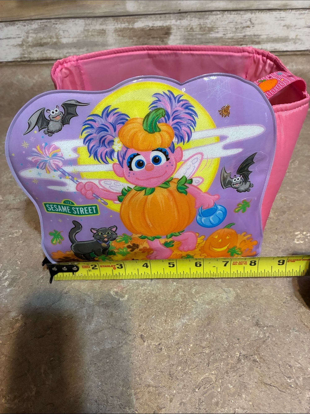 Sesame Street Pink & Purple Abby Cadabby Pumpkin Trick-or-Treat Bag - Picture 9 of 9